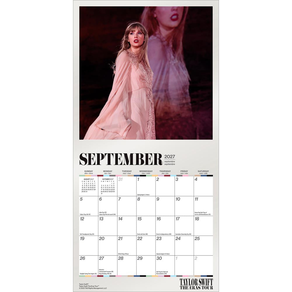 Taylor Swift OFFICIAL | 2027 7 x 14 Inch (Hanging) Monthly Mini Wall Calendar
