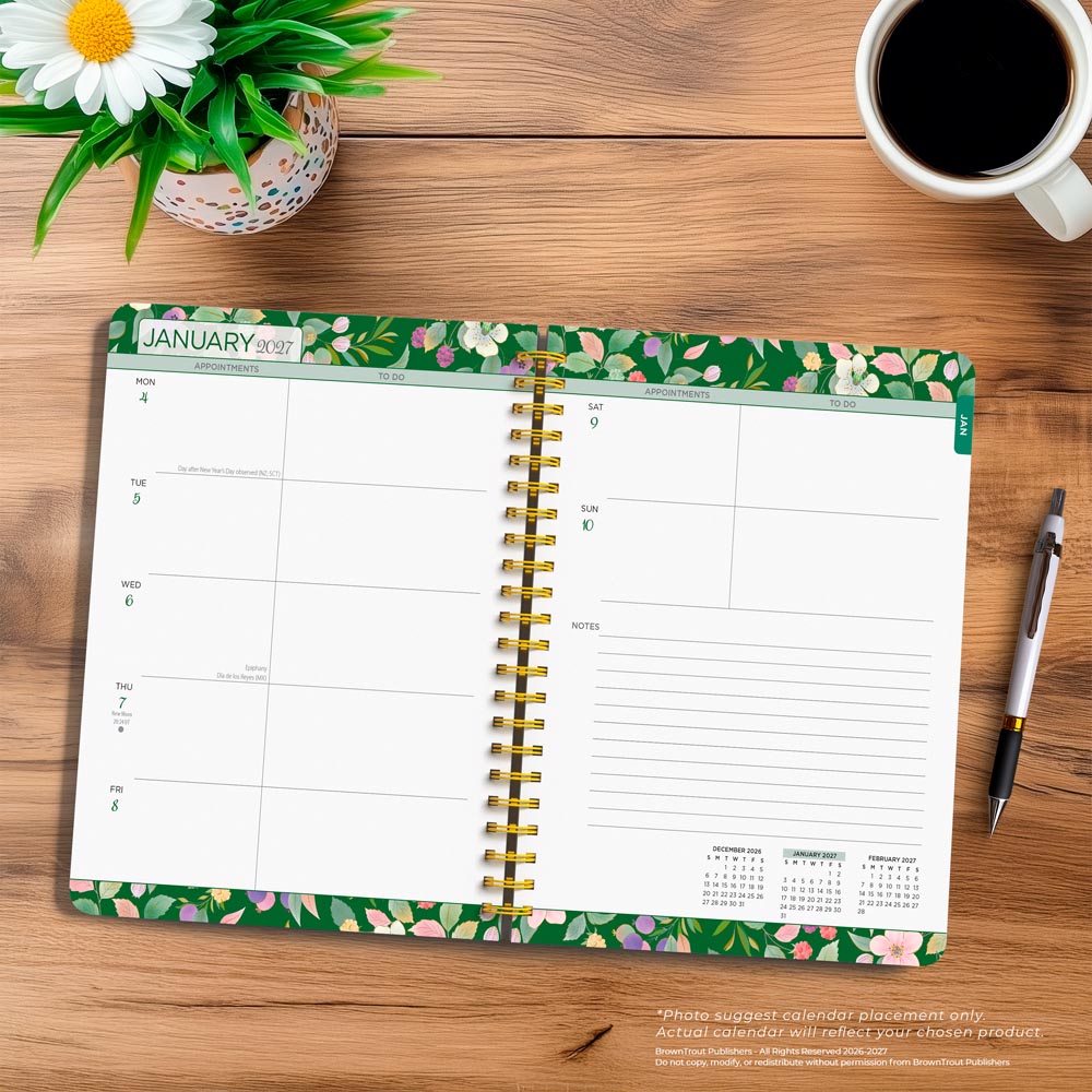 House of Turnowsky OFFICIAL | 2027 6 x 7.75 Inch Weekly Desk Planner | Foil Stamped Cover