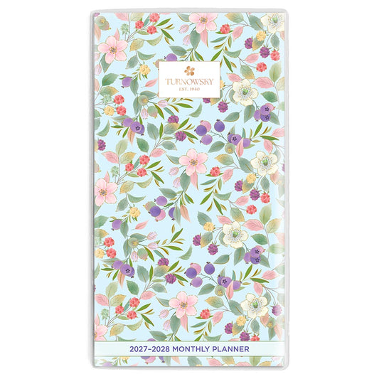 House of Turnowsky OFFICIAL | 2027-2028 3.5 x 6.5 Inch Two Year Monthly Pocket Planner Calendar | Foil Stamped Cover