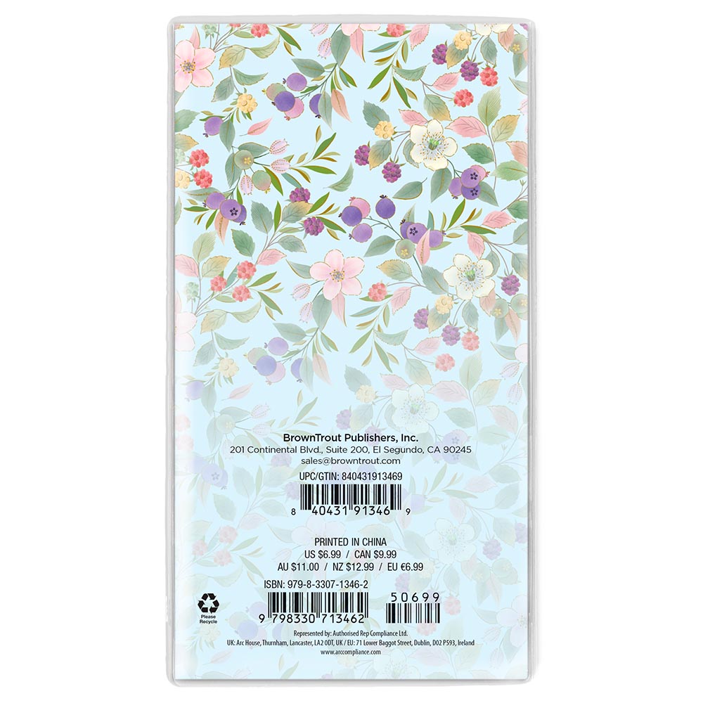 House of Turnowsky OFFICIAL | 2027-2028 3.5 x 6.5 Inch Two Year Monthly Pocket Planner Calendar | Foil Stamped Cover