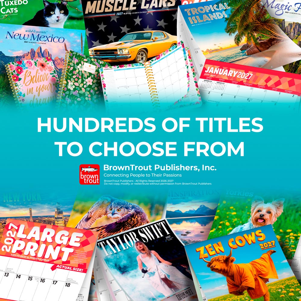 Venice | 2027 12 x 24 Inch (Hanging) Monthly Square Wall Calendar
