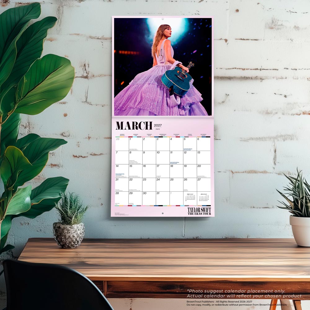 Taylor Swift OFFICIAL | 2027 12 x 24 Inch (Hanging) Monthly Square Wall Calendar | English/French Bilingual