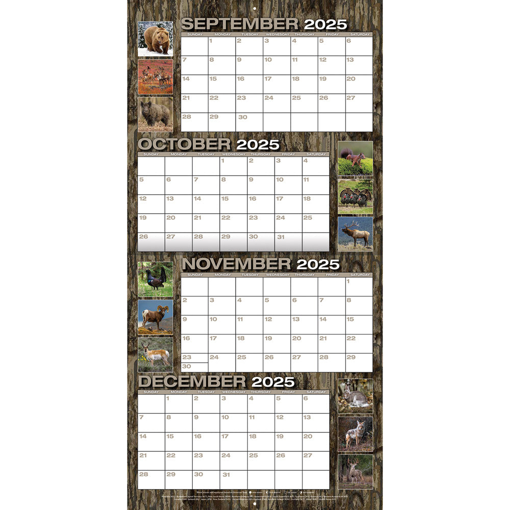 Realtree Hidden Hunter 2026 12x12 Wall Calendar