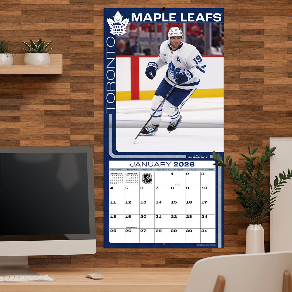 NHL Toronto Maple Leafs 2026 12x12 Wall Calendar