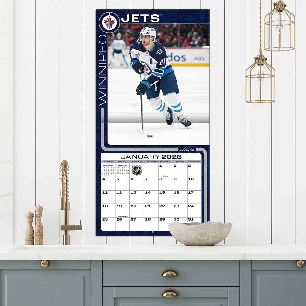 NHL Winnipeg Jets 2026 12x12 Wall Calendar