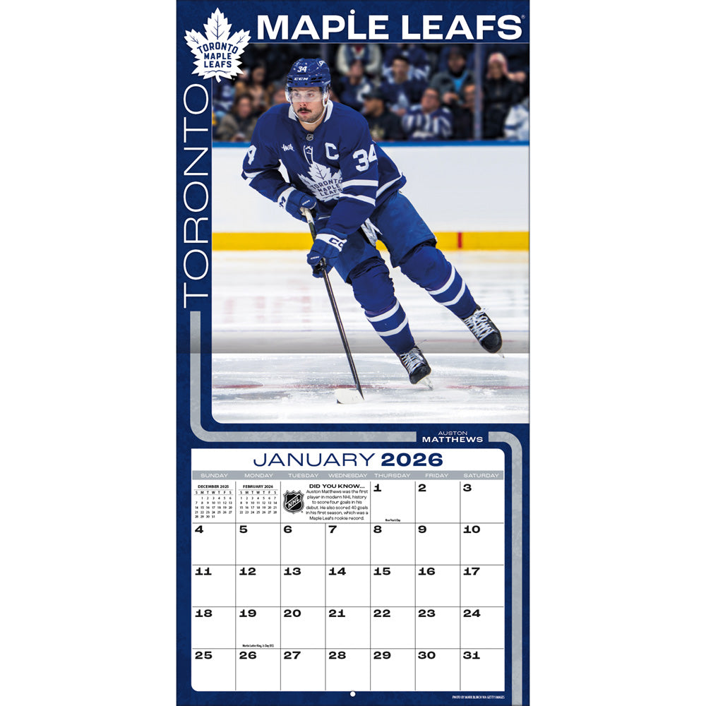 NHL Elite 2026 12x12 Wall Calendar