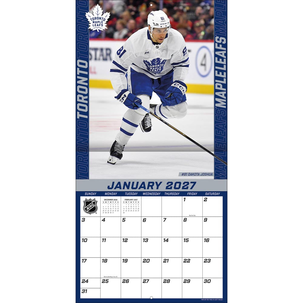 Toronto Maple Leafs 2027 12X12 Team Wall Calendar Turner
