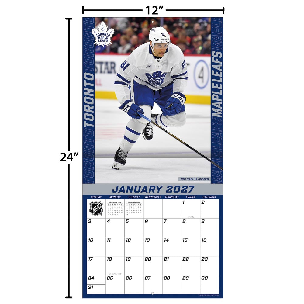 Toronto Maple Leafs 2027 12X12 Team Wall Calendar Turner