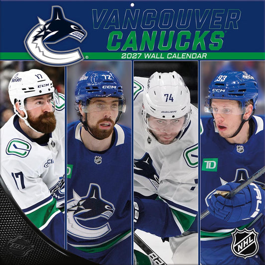 Vancouver Canucks 2027 12X12 Team Wall Calendar Turner