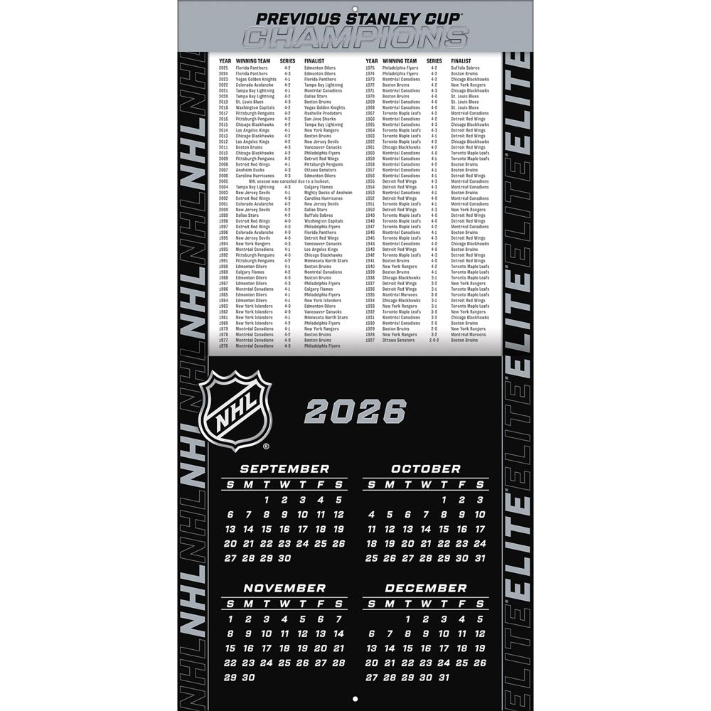 Nhl Elite 2027 12X12 Wall Calendar Turner