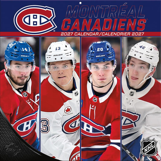 Montreal Canadiens - Bilingual 2027 12X12 Team Wall Calendar Turner