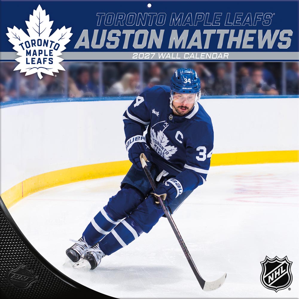 Auston Matthews 2027 12X12 Player Wall Calendar Turner