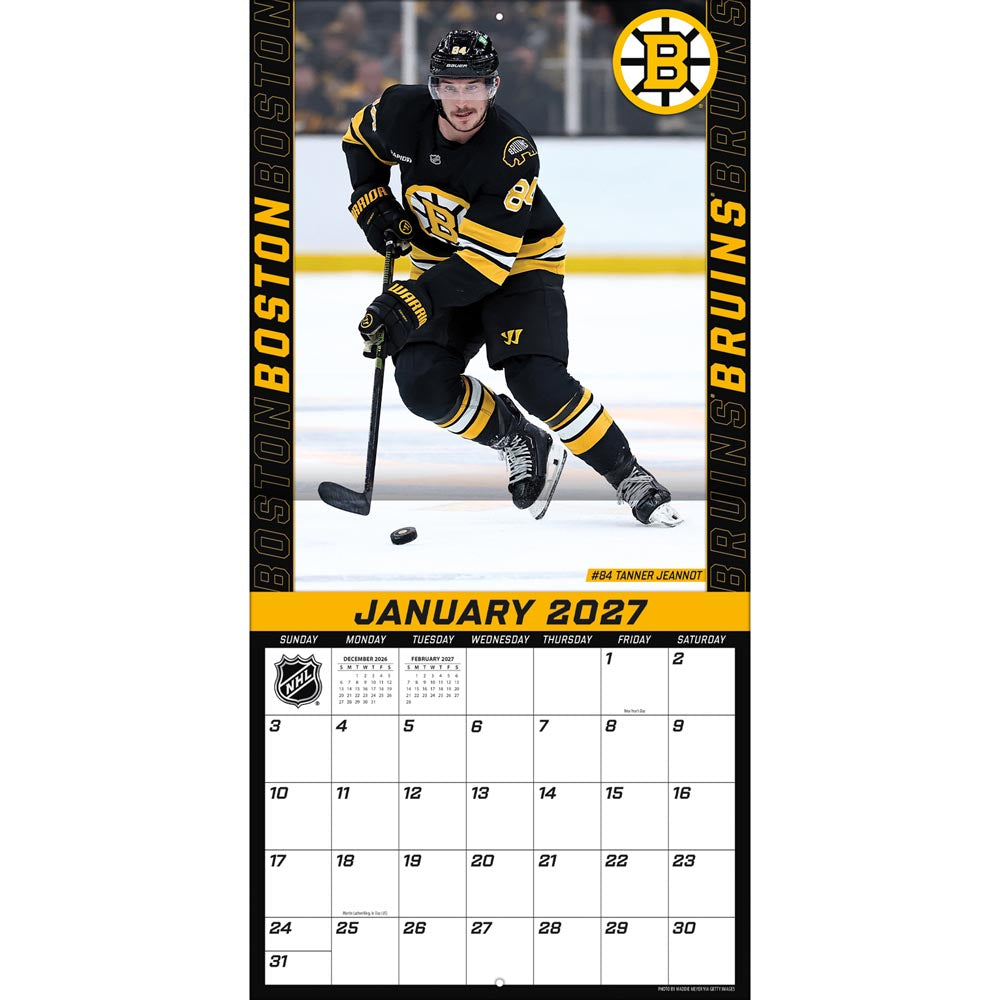 Boston Bruins 2027 12X12 Team Wall Calendar Turner