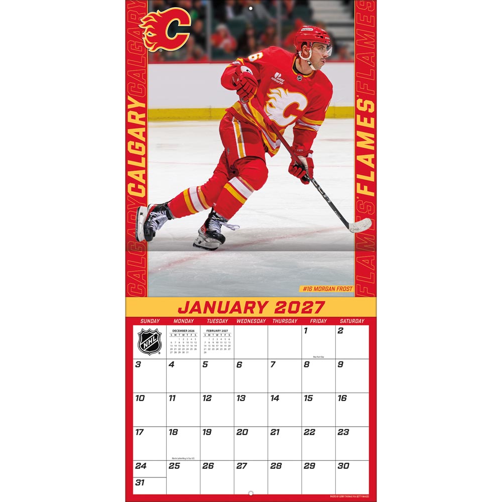 Calgary Flames 2027 12X12 Team Wall Calendar Turner