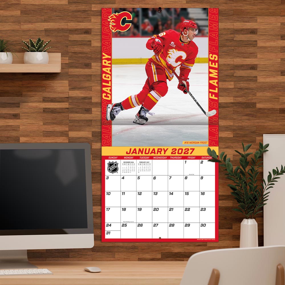 Calgary Flames 2027 12X12 Team Wall Calendar Turner