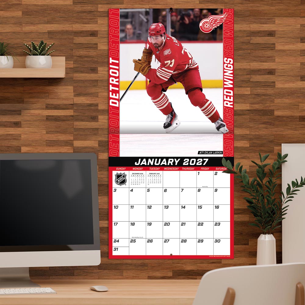 Detroit Red Wings 2027 12X12 Team Wall Calendar Turner