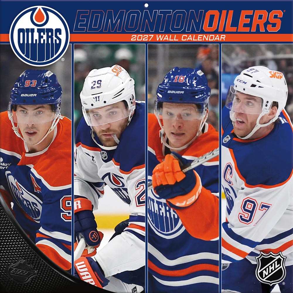 Edmonton Oilers 2027 12X12 Team Wall Calendar Turner