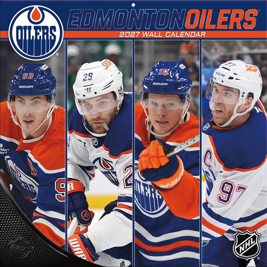 Edmonton Oilers 2027 12X12 Team Wall Calendar Turner