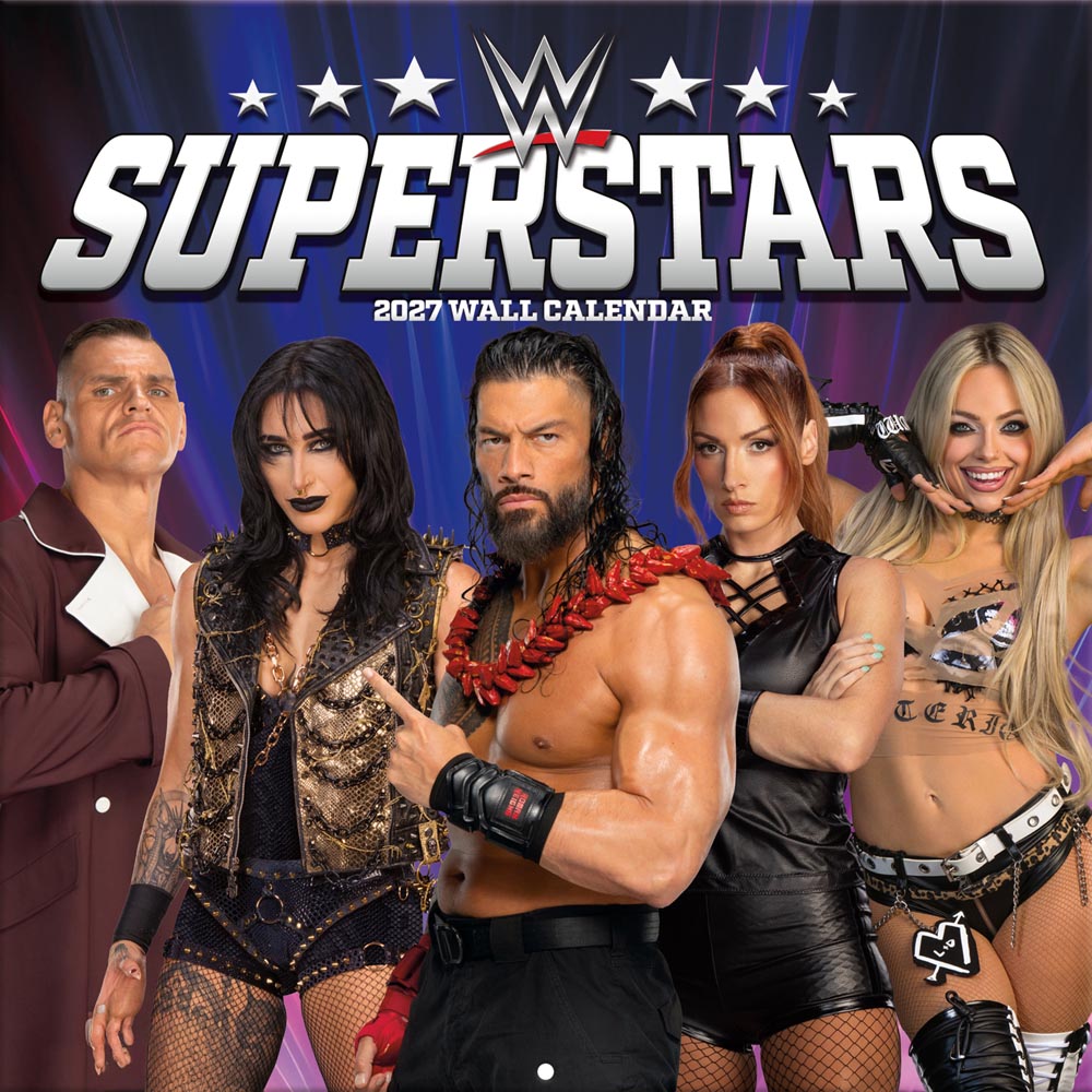 Wwe Superstars 2027 12X12 Team Wall Calendar Turner