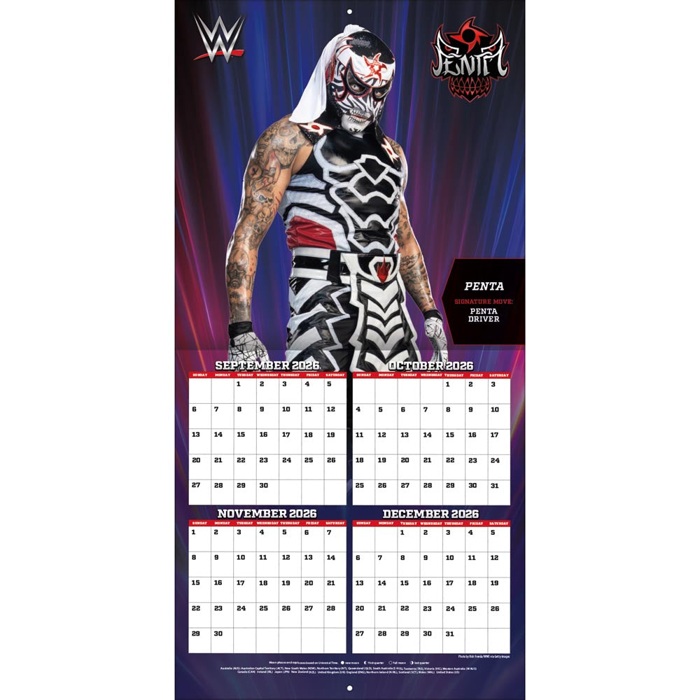 Wwe Superstars 2027 12X12 Team Wall Calendar Turner