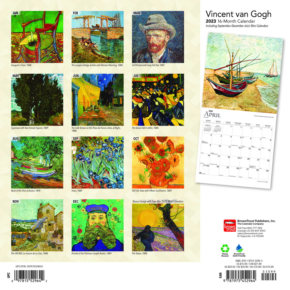 2024 Vincent Van Gogh Wall Calendar – MoMA Design Store