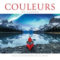 Canadian Geographic Colours of Canada OFFICIAL | 2025 12 x 24 Inch Monthly Square Wall Calendar | French Language