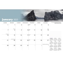 Canadian Geographic OFFICIAL | 2025 17 x 12 Inch Monthly Desk Pad Calendar