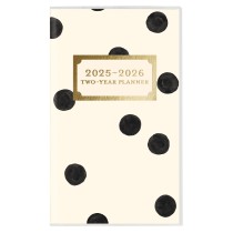 Classic Charm | 2025-2026 3.5 x 6.5 Inch Two Year Monthly Pocket Planner