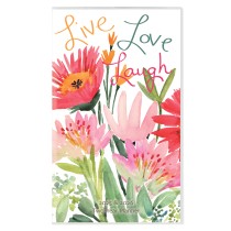 Live, Laugh, Love | 2025-2026 3.5 x 6.5 Inch Two Year Monthly Pocket Planner