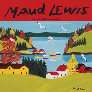 Maud Lewis OFFICIAL | 2025 12 x 24 Inch Monthly Square Wall Calendar | English/French Bilingual